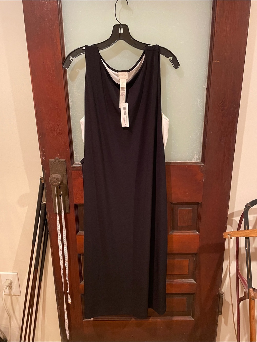 Chicos Double Layer Bi Color MIDI Dress